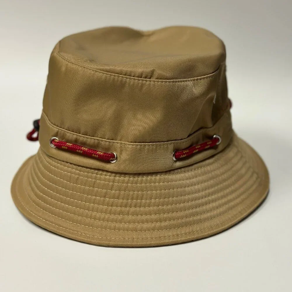 By Anthropologie Nylon Sport Bucket Hat Tan OSFA